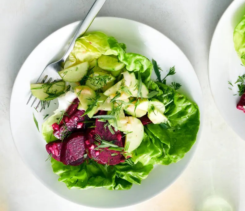 Beet & Cucumber Salad with Mustard Vinaigrette