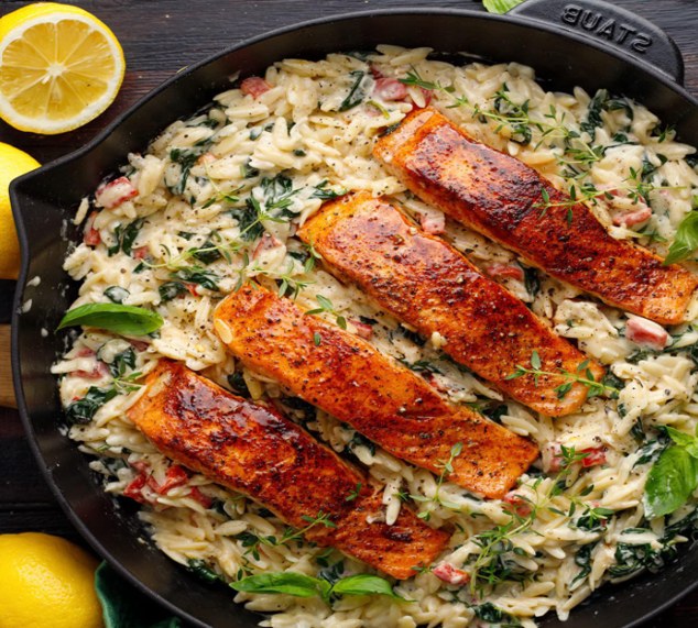 𝐂𝐫𝐞𝐚𝐦𝐲 𝐋𝐞𝐦𝐨𝐧 𝐒𝐚𝐥𝐦𝐨𝐧 & 𝐒𝐩𝐢𝐧𝐚𝐜𝐡 𝐎𝐫𝐳𝐨