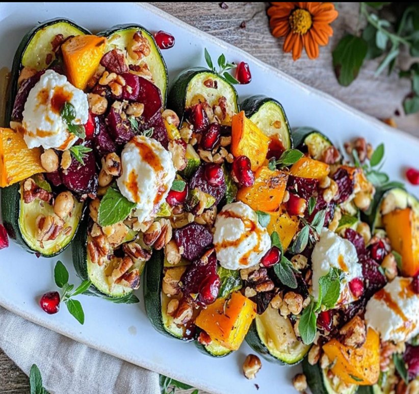 𝐀𝐮𝐭𝐮𝐦𝐧 𝐑𝐨𝐚𝐬𝐭𝐞𝐝 𝐕𝐞𝐠𝐠𝐢𝐞 𝐒𝐚𝐥𝐚𝐝 𝐰𝐢𝐭𝐡 𝐖𝐡𝐢𝐩𝐩𝐞𝐝 𝐅𝐞𝐭𝐚 & 𝐏𝐨𝐦𝐞𝐠𝐫𝐚𝐧𝐚𝐭𝐞 𝐂𝐫𝐮𝐧𝐜𝐡