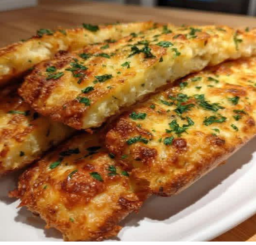 Cottage Cheese Garlic Bread Stick-High-Protein • Low-Carb • Oven-Baked