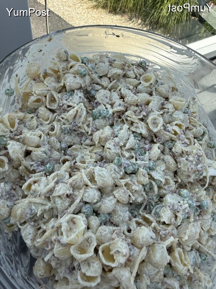 Low Carb Keto: BACON AND PEAS PASTA SALAD